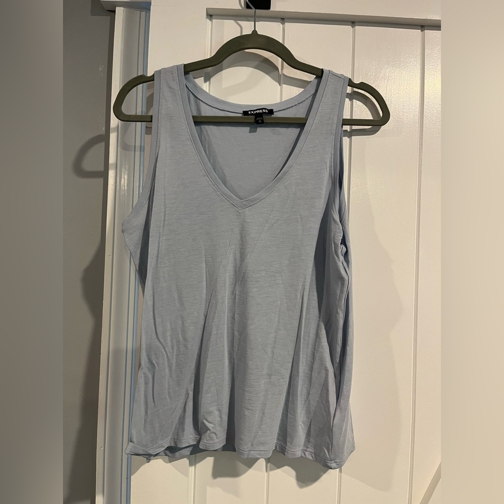 Express V neck tunic tank top
